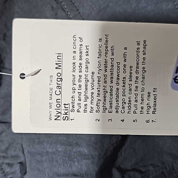 Lululemon Nylon Cargo Mini Skirt High Rise Mini Length Oil Grey Medium - Picture 8 of 13